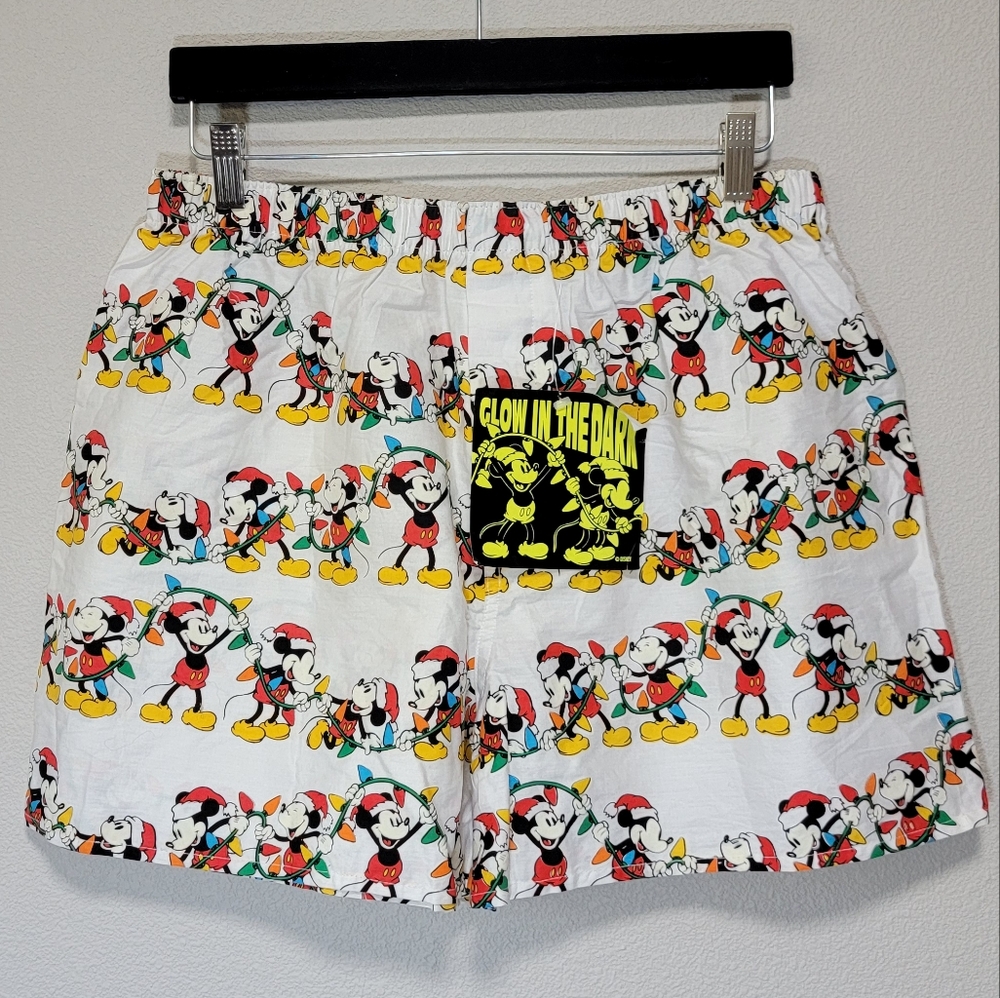 Disney store vintage hickey mouse christmas boxers NWT